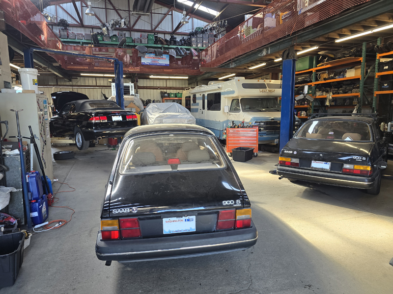 Inside the Troll Motors repair shop